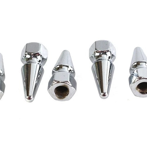 Chrome Pike Nut 1/4 inch-20 Coarse Thread for Harley-Davidson