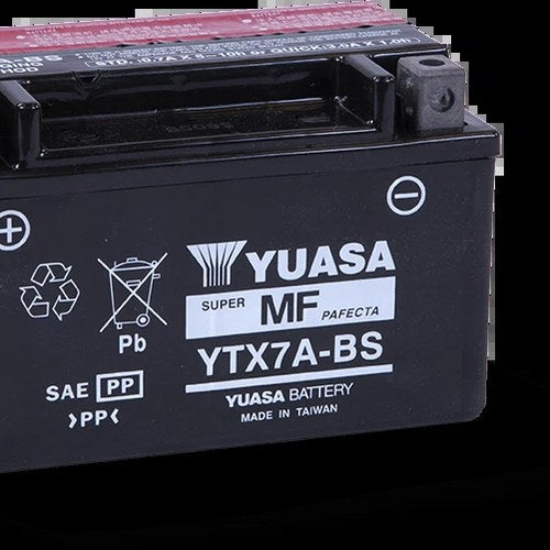 Yuasa YTX7A-BS Maintenance For Free Agm 12 Volt Battery (Bottle Supplied)