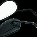 Bikers Choice Black Tapered Long Stem Mirrors Pr
