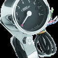 Bikers Choice For Big Twin & XL Electronic Mini Tachometer 8000 Rpm Black