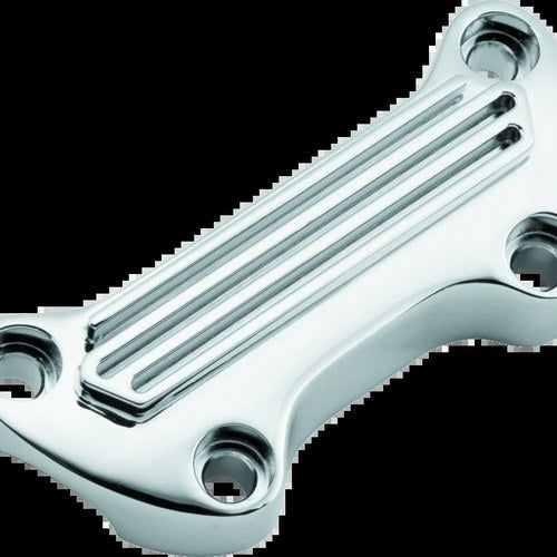Bikers Choice 74-Up Chrome Finned Handlebar Clamp