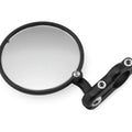 Crg Hindsight Folding For 3 In. Round Bar-End Mirror Left - Black