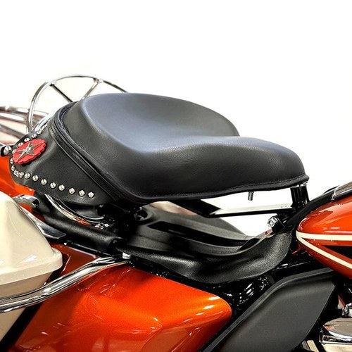 V-Twin Black Leather Police Solo For Seat Kit - Part 47-0483