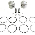 Motorshop For 11-2756 Replica 74 Inch Overhead Valve Piston Set - 3-7/16 Inch