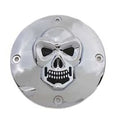 V-Twin 33-0063 Skull Clutch Inspection Cover in Chrome