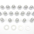 Colony 7137-22 Acorn Rocker Box Nut Set - Chrome Shaft Nuts and Washers