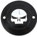 V-Twin For 78283B Skull Ignition System Cover 2-Hole Black