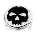 V-Twin 78291 Skull Horn Cover in Chrome Finish