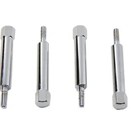 V-Twin 35-0259 Chrome Flat Side Carburetor Float Bowl Speed Screw Set