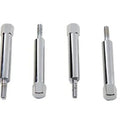 V-Twin 35-0259 Chrome Flat Side Carburetor Float Bowl Speed Screw Set