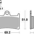 Brembo OE Powersports SR Sintered Brake Pads for KTM RC 250c/390cc 2014-2015