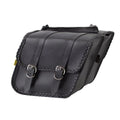 Willie & Max For Universal Braided Compact Slant Saddlebags - Black