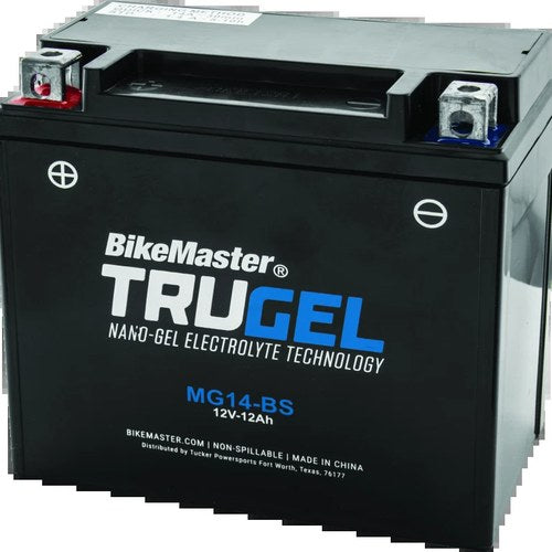 BikeMaster TruGel Battery MG14-BS Powersports Gel Battery with 2-Year Warranty