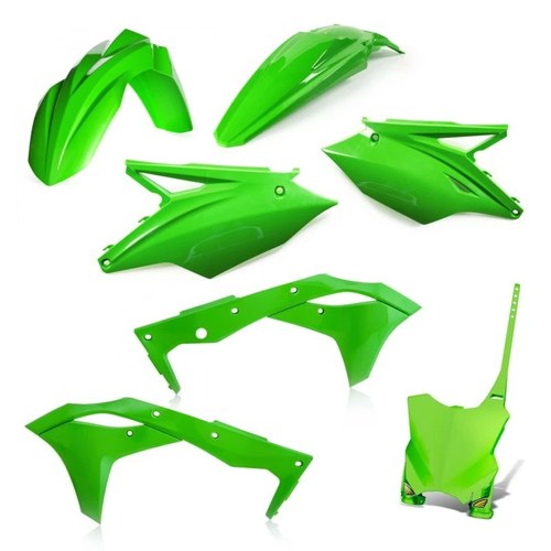 Cycra For 17-20 Kawasaki KX250F 5-Piece Replica Body Kit – Green, Fits Kawasaki