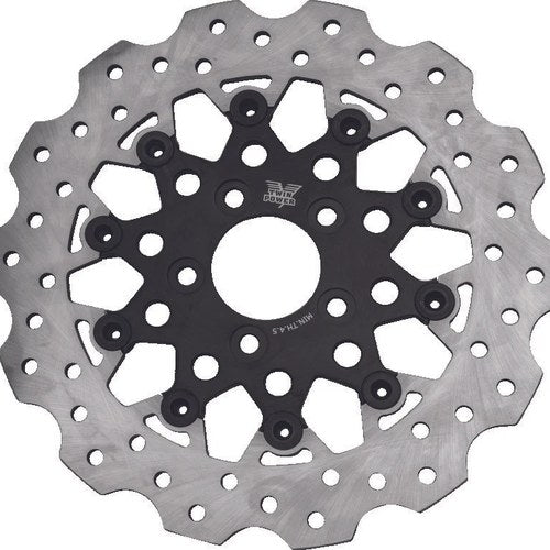 Twin Power For 84-17 Big Twin Exc 08-17 Flh Flt Rear 11.5" Scalloped Floating