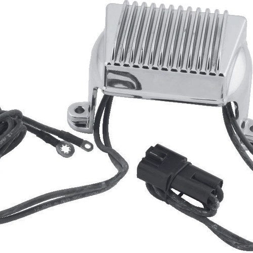 Twin Power Voltage Regulator for Harley Davidson Flh & Flt Models - Chrome