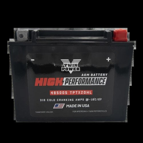 Twin Power YTX-20HL High Performance Agm Battery for Powersports Vehicles
