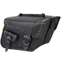 Willie & Max For Universal Ranger Studded Large Slant Saddlebags - Black