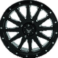 QuadBoss Wagon 20x7 Wheel with 4+3 Offset and Milled Finish