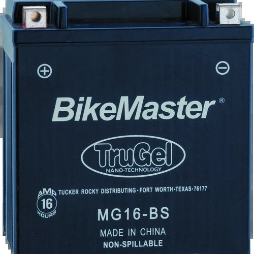 BikeMaster TruGel Battery MG16-BS – Fits Kawasaki Vulcan 1500 & 2000 Models