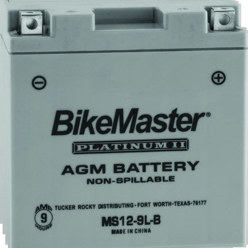 BikeMaster Agm Battery MS12-9L-B – Fits Honda Rebel & Kawasaki KH500