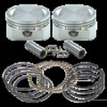 S&S Cycle 106-5555 Forged Stroker Piston Kit for Harley Davidson Big Twin 3-1/2"