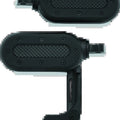 Kuryakyn Heavy Industry Switchblade Footpegs with Adapters Satin Black