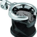 Kuryakyn For Universal Passenger Drink Holder With Basket, Black/Chrome
