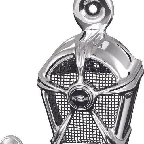 Kuryakyn Mach 2 Horn Cover Chrome with Black Mesh for Harley-Davidson Models