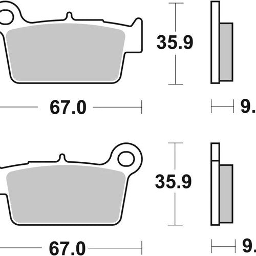Brembo OE Powersports SD Brake Pads – Fits Yamaha WR & Kawasaki KX250F