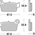 Brembo OE Powersports SD Brake Pads – Fits Yamaha WR & Kawasaki KX250F
