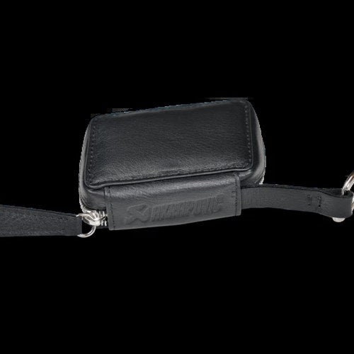 Akrapovic Leather Car Key For Case In Black - Stylish Automotive Accessory