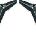Kuryakyn For Air Deflectors 18-Up Goldwing Dark Smoke – Fits Honda GL1800 Models