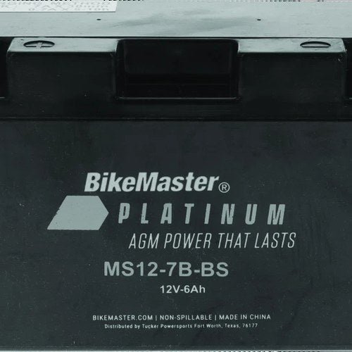 BikeMaster Agm Battery MS12-7B-BS – Fits Yamaha YFZ450 & Can-Am DS 450