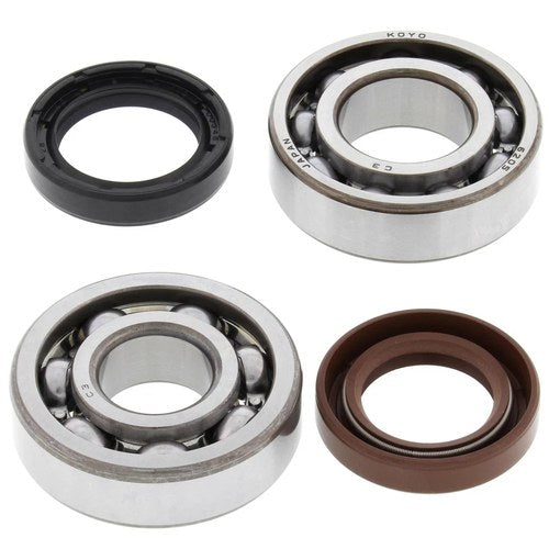 Yamaha TY175, 1975-1976, Crankshaft Bearings & Seal Kit - Crank Shaft - TY 175