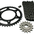Kawasaki Ninja 500, 1987-1993, O-Ring Chain and Sprockets - EX500, EX