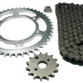 Kawasaki Ninja ZX6 600, 1990-1993, O-Ring Chain & Sprocket Set; ZX600D