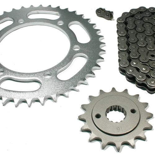Kawasaki Zephyr 550, 1990-1991, Chain and 16/41 Sprocket Set - ZR550