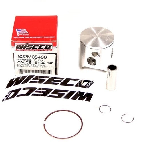 Kawasaki KX125, 2003, Wiseco Pro-Lite Piston Kit - 822M05400 - KX 125
