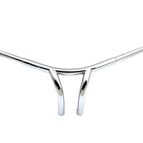 8-1/2 inch Curved Riser Bar Handlebar with Indents for Harley-Davidson