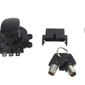 Side Hinge Ignition Switch Black with Fork Lock for Harley-Davidson