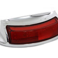 Chrome LED Rear Fender Tip with Red Lens for Harley-Davidson
