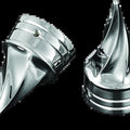 Kuryakyn Twisted Axle Caps For Chrome