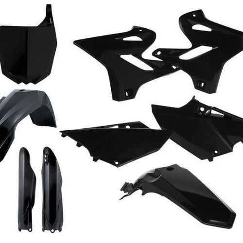 Acerbis Full Plastics Kit Black fits Yamaha YZ250 2-Stroke/YZ125/YZ250X 2-Stroke