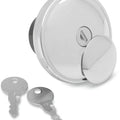 DS Screw-In Locking Gas Cap Vented Chrome Harley Davidson 141892