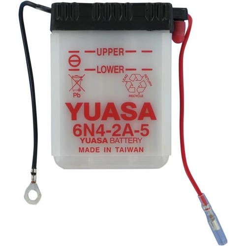 Yuasa Conventional Battery 6N4-2A-5 #YUAM2645A for Yamaha/Kawasaki