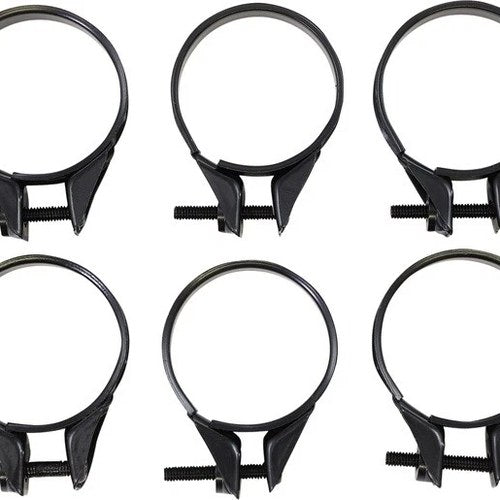 Moose Carburetor Clamps 35-38mm Black 6-Pack