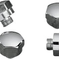 Colony Rocker Shaft End Plug 1/2"-20 Chrome 4-Pack #7142-4 Harley Davidson