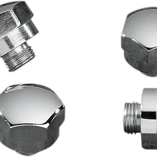 Colony Rocker Shaft End Plug 1/2"-20 Chrome 4-Pack #7142-4 Harley Davidson