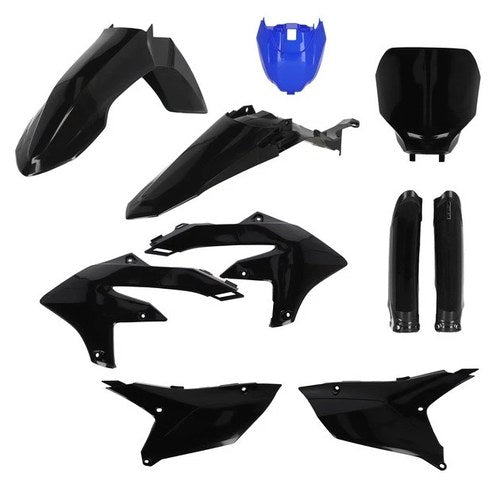 Acerbis Full Plastics Kit Black/Blue for Yamaha YZ450F/YZ250F 4-Stroke/YZ450FX